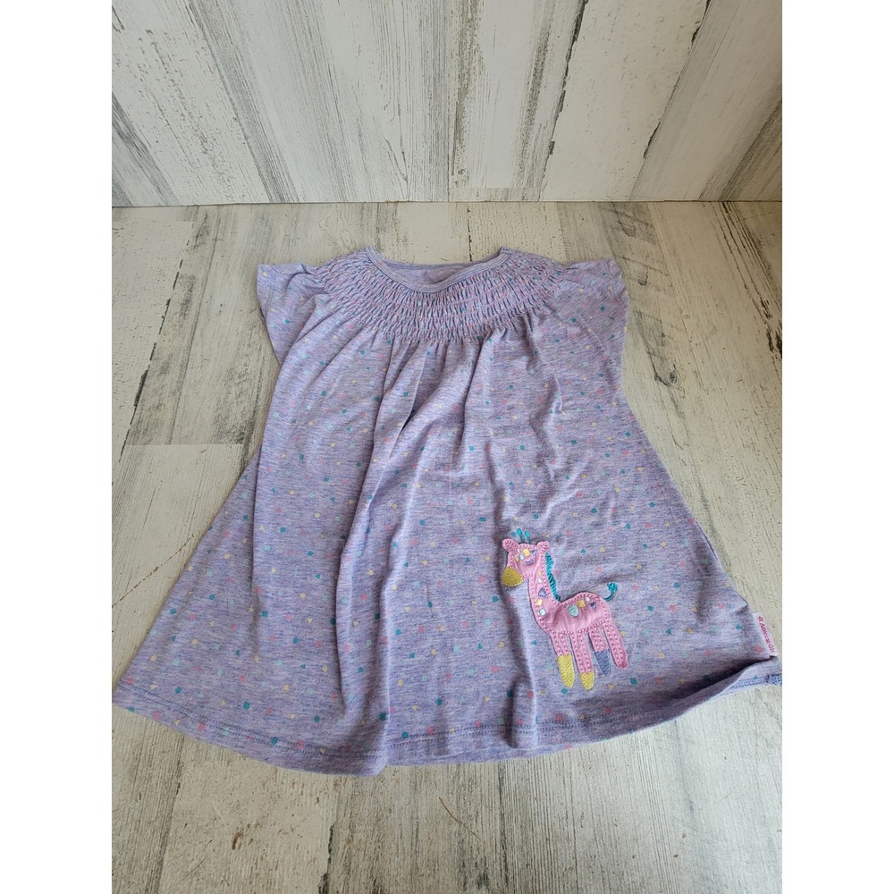 American girl giraffe purple dress top size 5 youth girls kid apparel clothing
